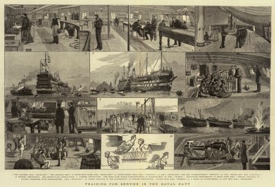 Entraînement pour le service dans la Royal Navy - English School